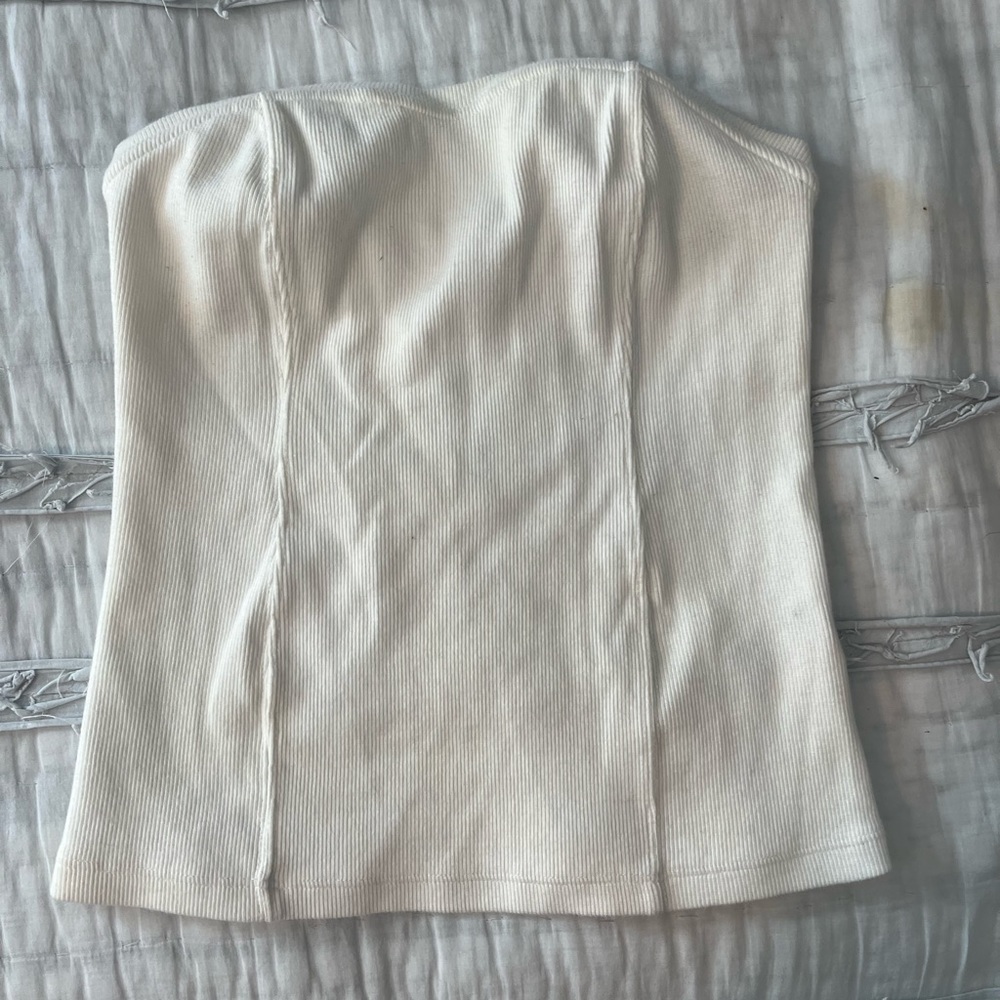 Anthropologie white tube top size extra small